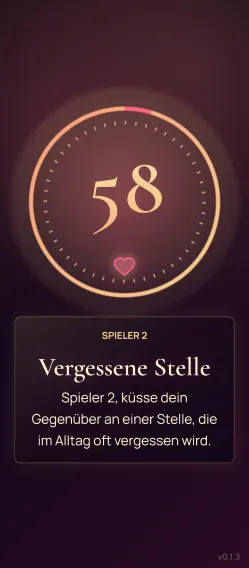 Countdown-Ansicht der 60 Sekunden App