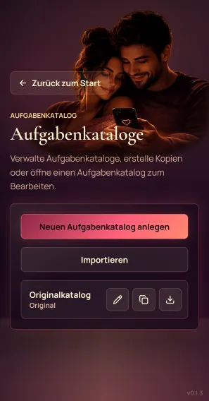 Katalogansicht der 60 Sekunden App