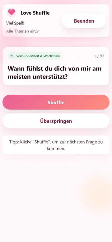 Spielansicht Handy